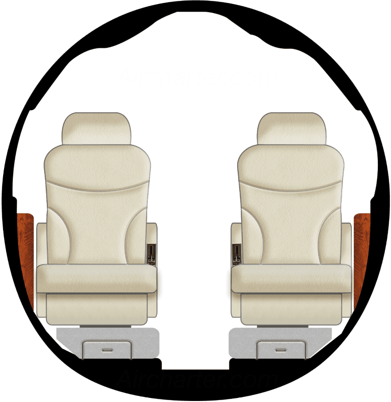 Learjet 55 Cabine