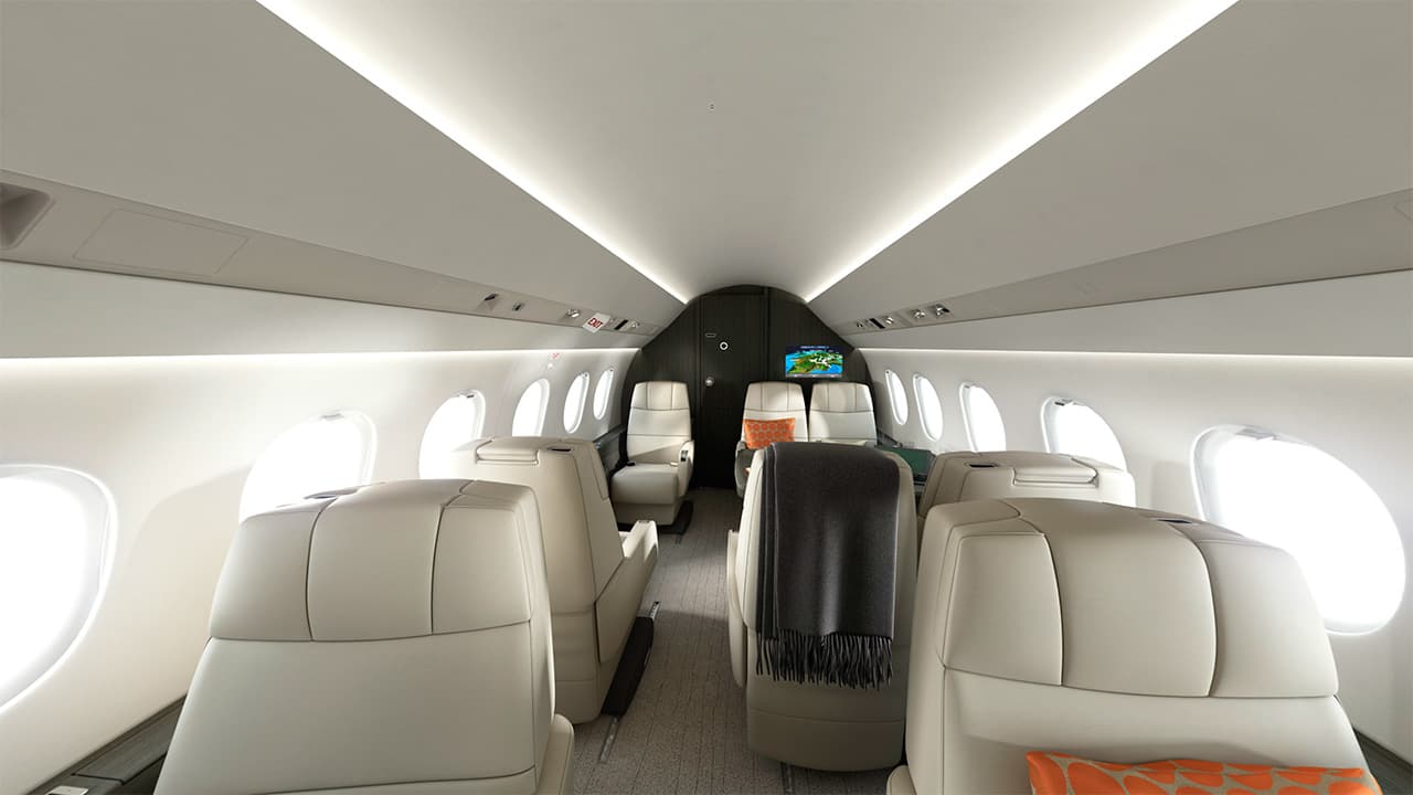 Falcon 2000LX Innenraum