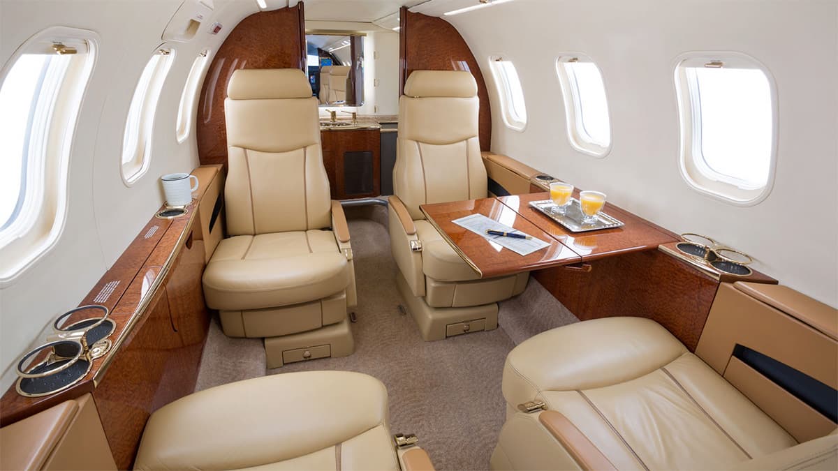 Learjet 45 Innenraum