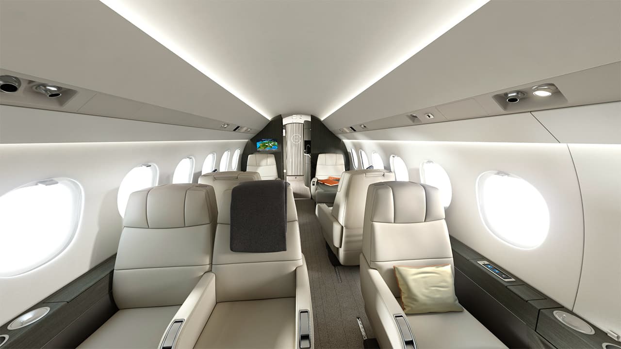Falcon 2000LX im Flug