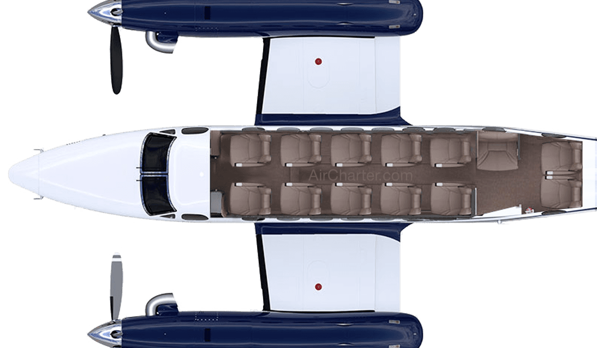 King Air 360ER floor plan