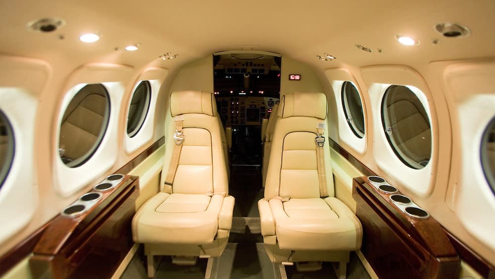 King Air C90GT in flight