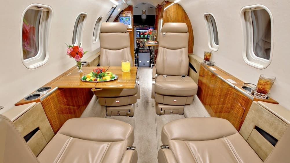 Learjet 40 Innenraum