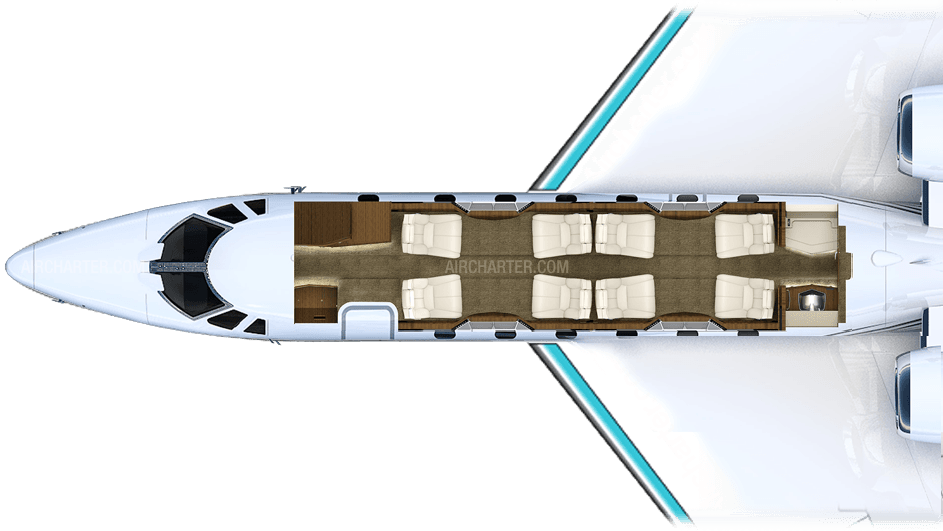 Plan de cabine du Citation X+