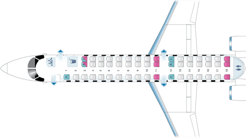 ERJ 145 floor plan