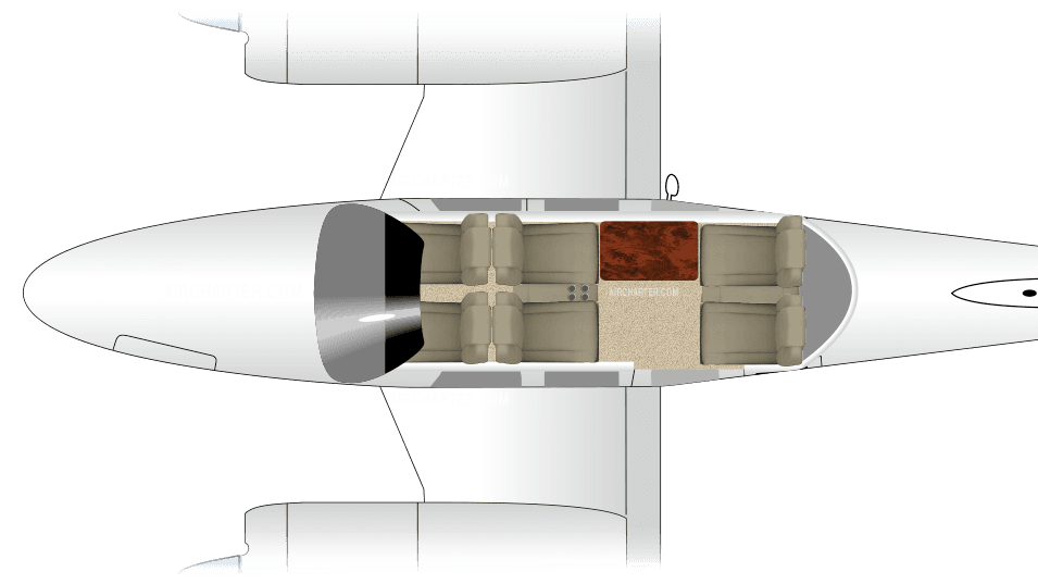 Plan de cabine du PA-34-220T Seneca V