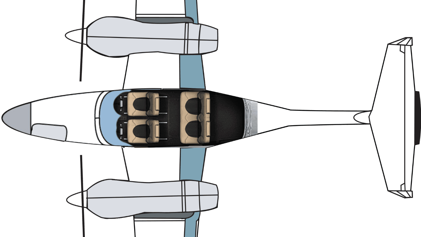 DA42 Twin Star floor plan