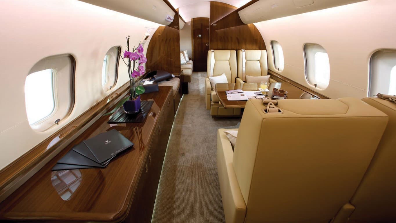 Global 5000 im Flug