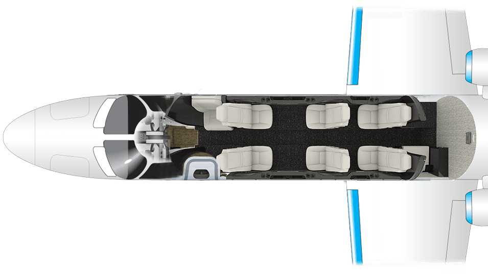Citation CJ3 Gen2 floor plan