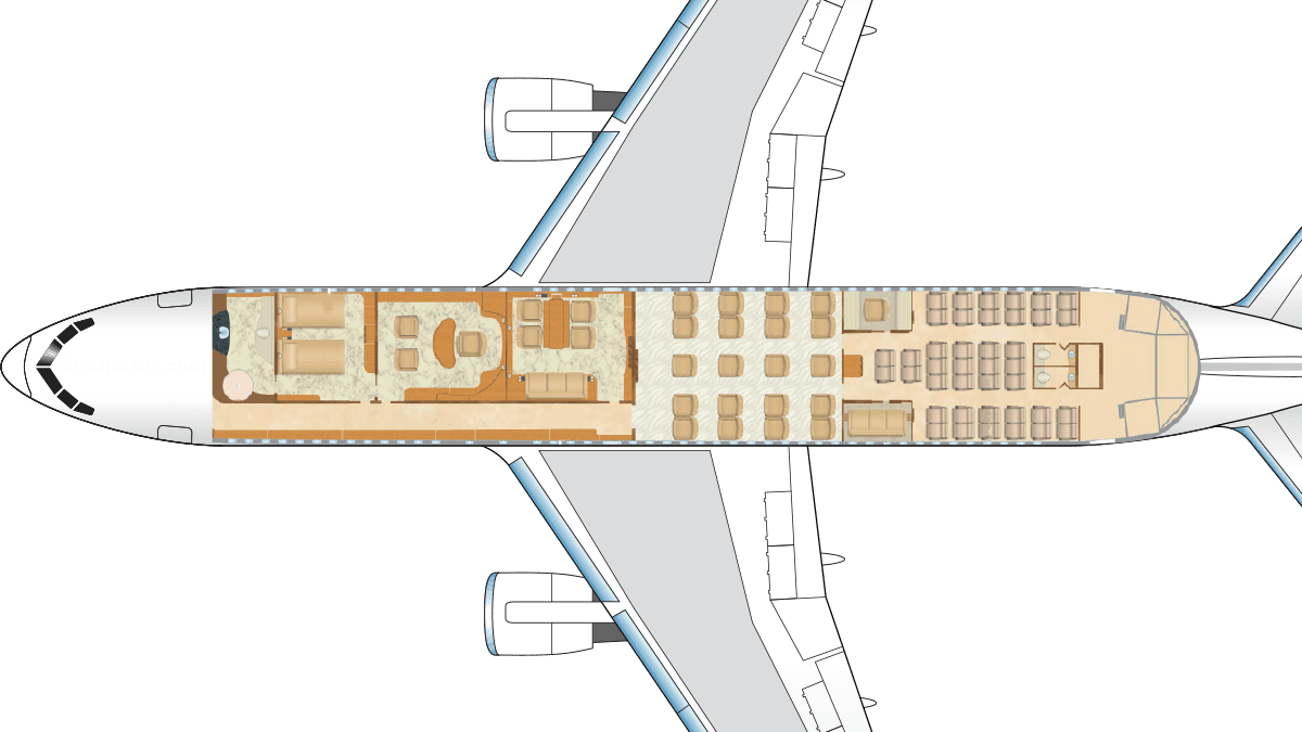 767-200 BBJ floor plan