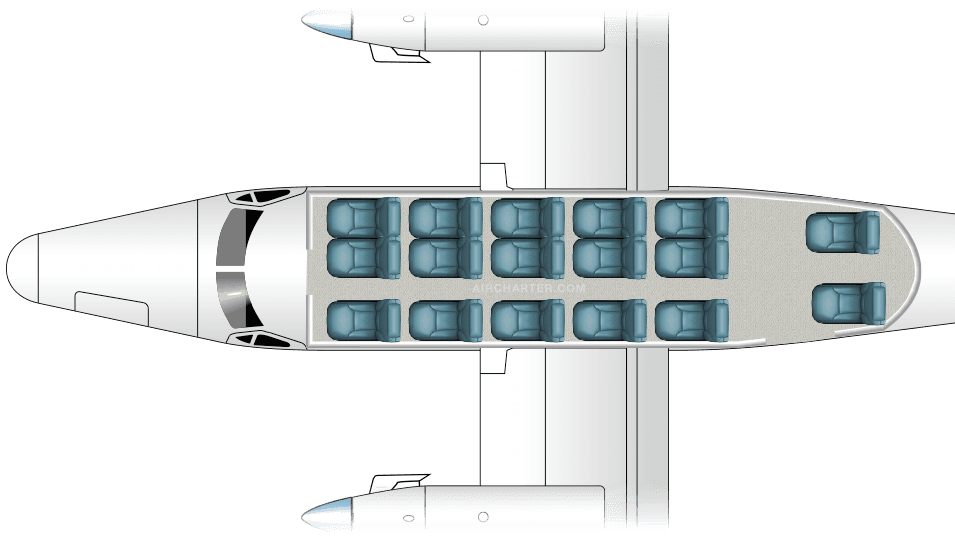 Plan de cabine du DHC-6 Twin Otter-300
