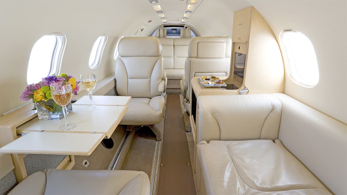 Learjet 35A Interior