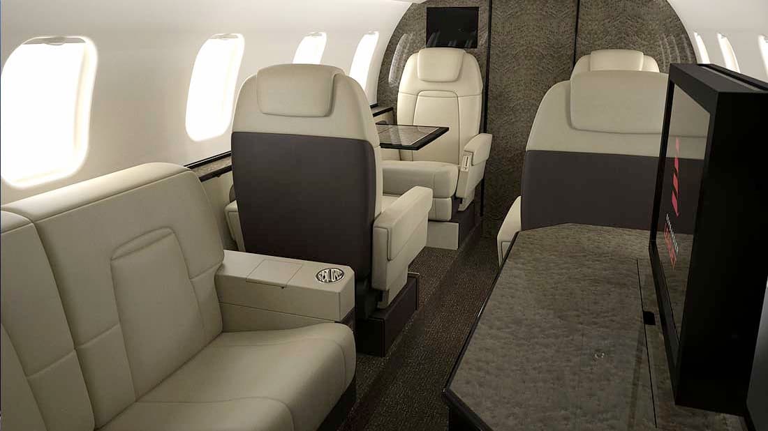 Learjet 60 Intérieur