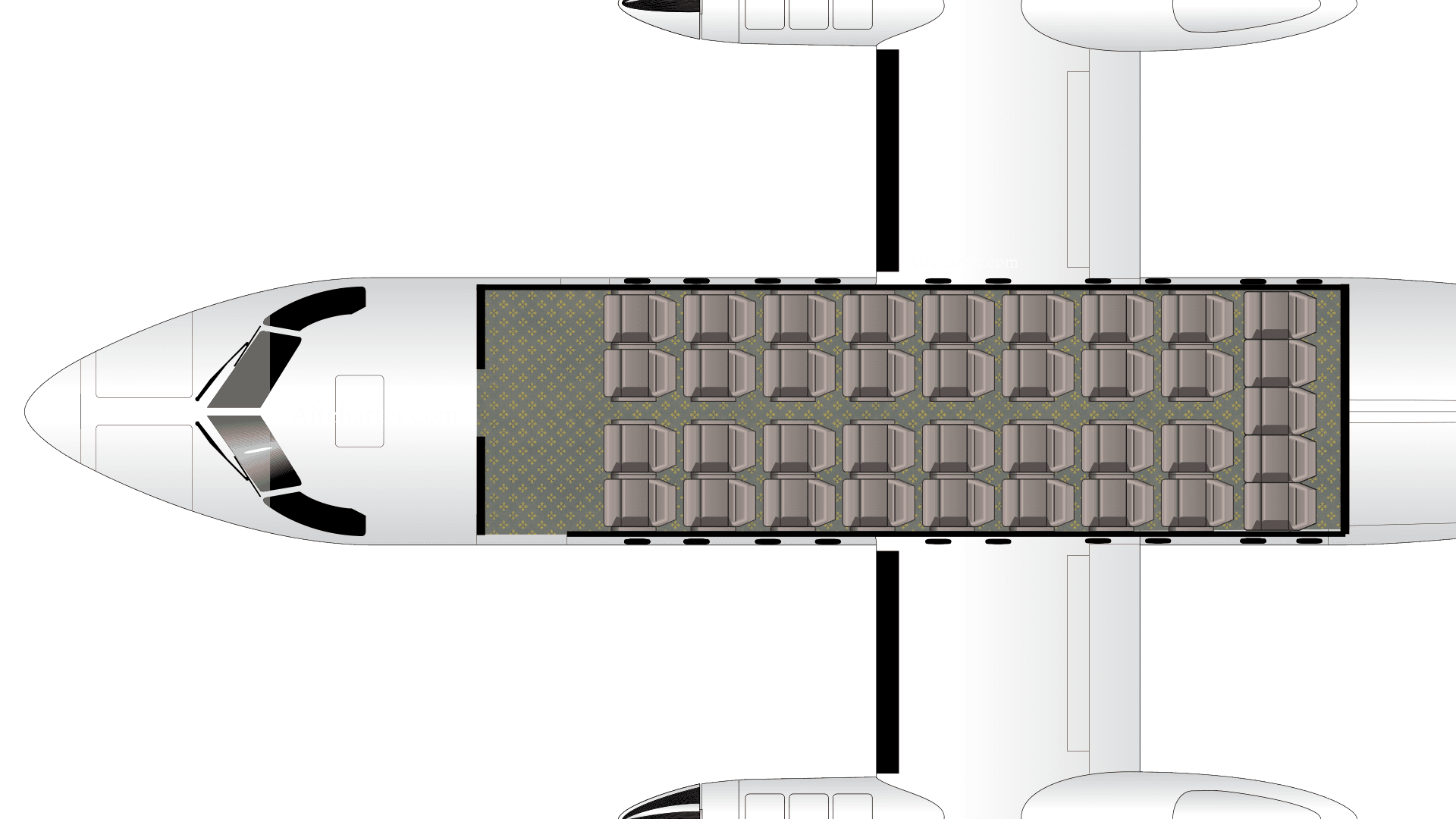 DHC-8 DASH 8-102 floor plan