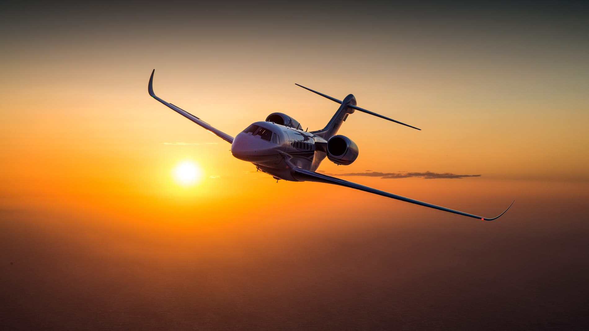 Citation X+ en vol