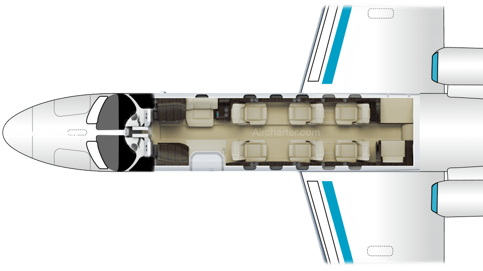 Citation CJ4 floor plan