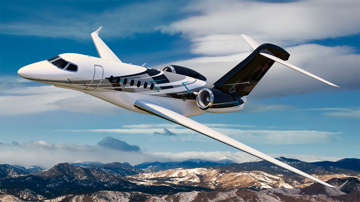 Citation Longitude in flight