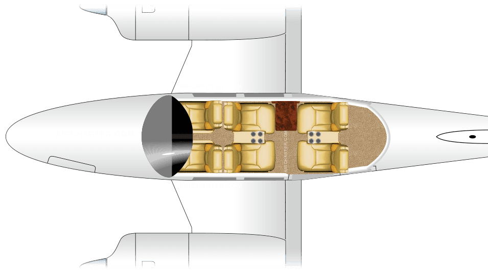 PA-34-220T Seneca III/IV floor plan