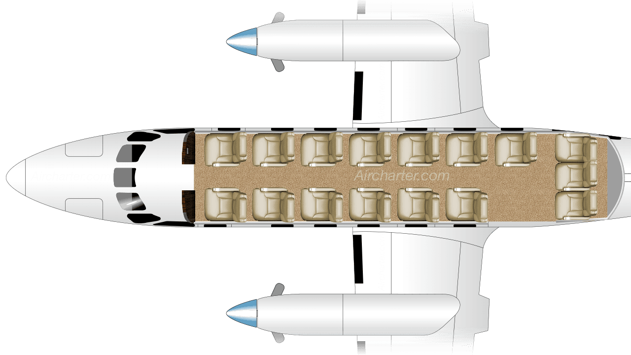 EMB 110 Bandeirante floor plan