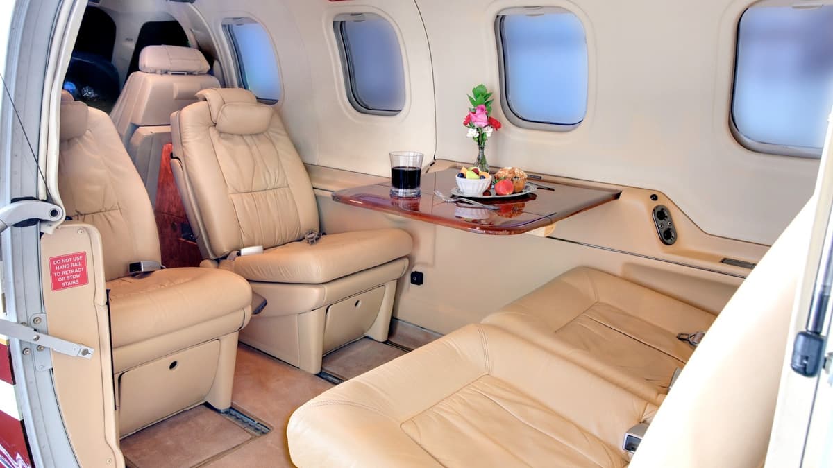 TBM 850 in flight