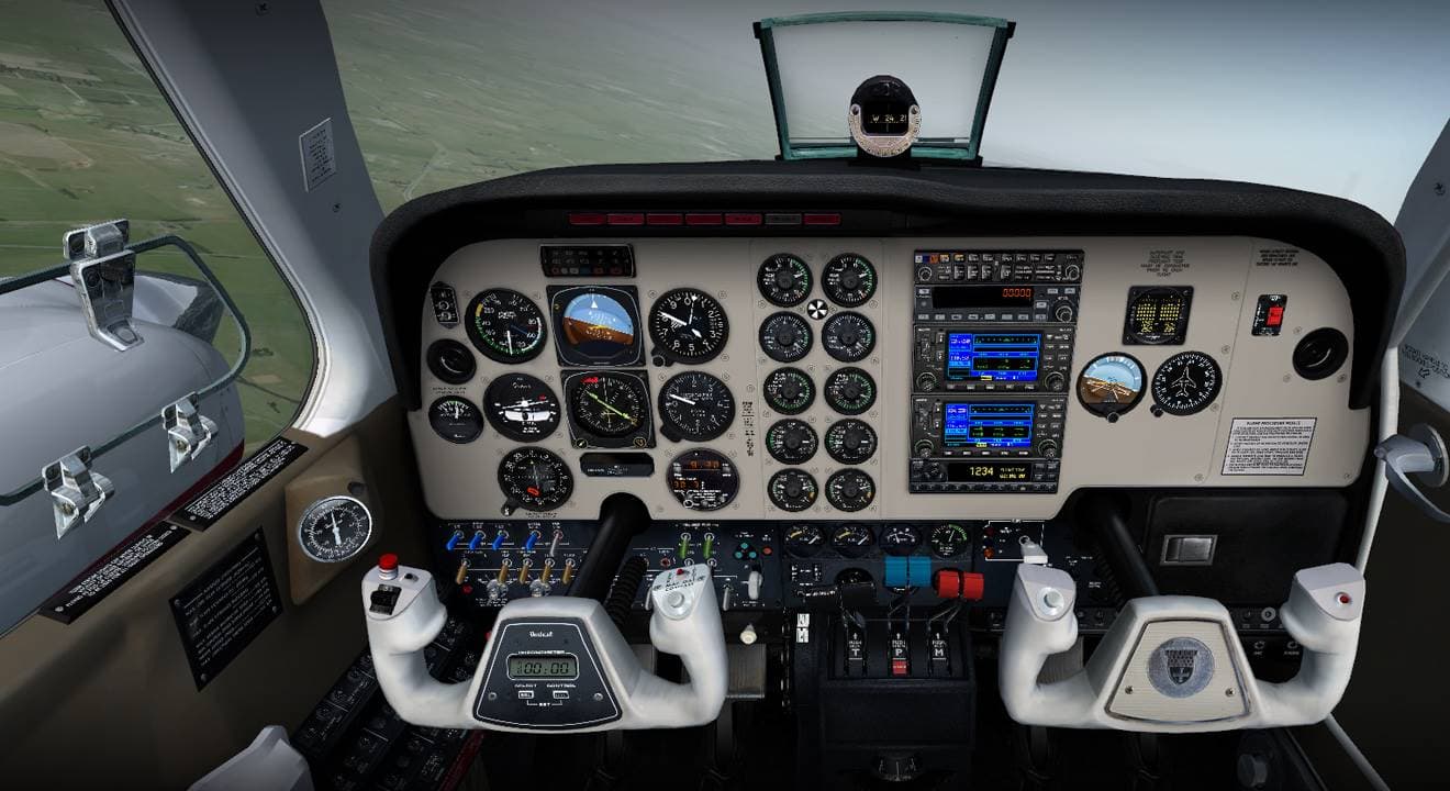 Baron 58 Cockpit