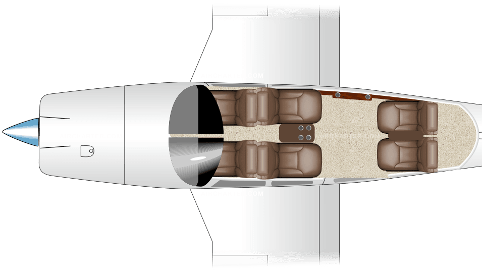 PA-32-300 Cherokee Six floor plan