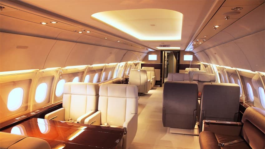 A318 Elite in flight