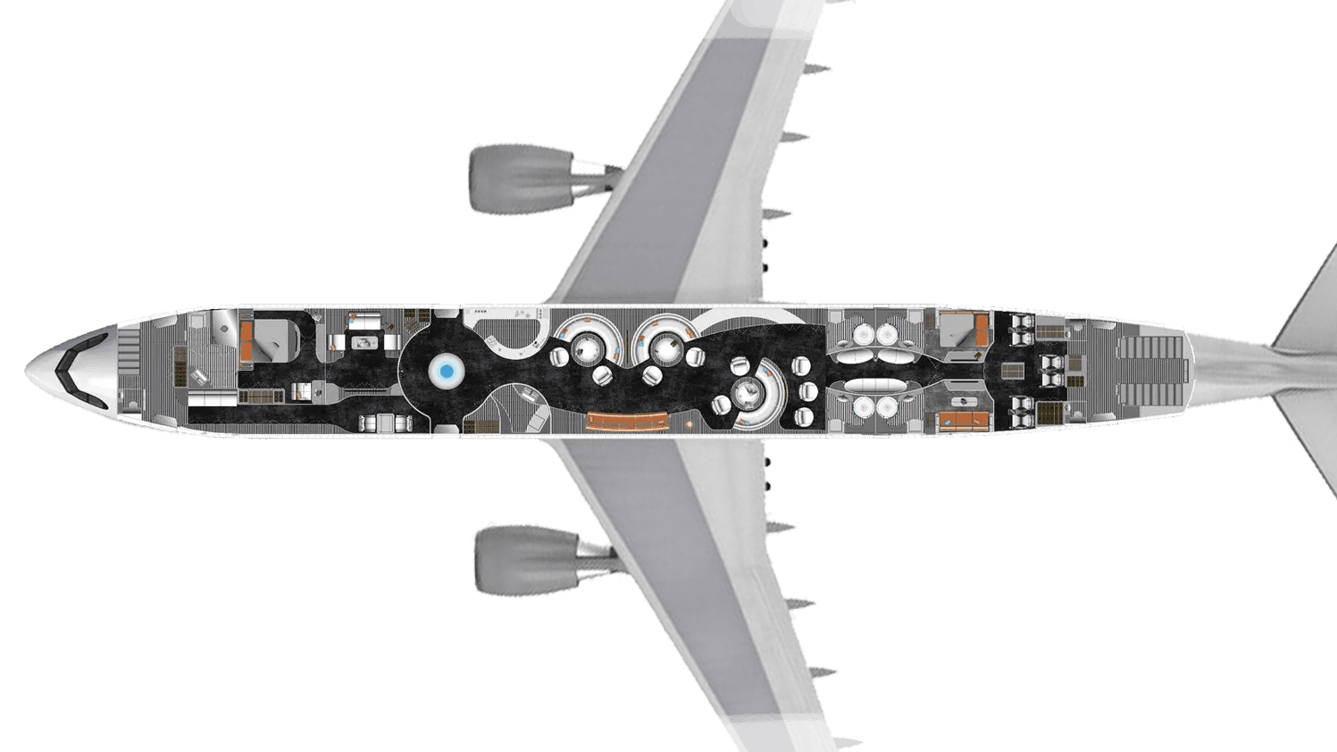 Plan de cabine du A330 VIP