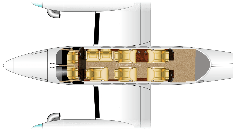 King Air 200 floor plan