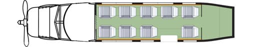 Plan de cabine du DHC-3 Otter