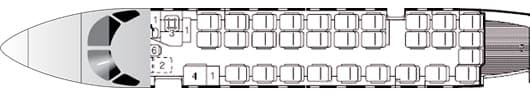 Plan de cabine du EMB 120 Brasilia