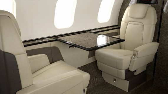 Learjet 60 en vol