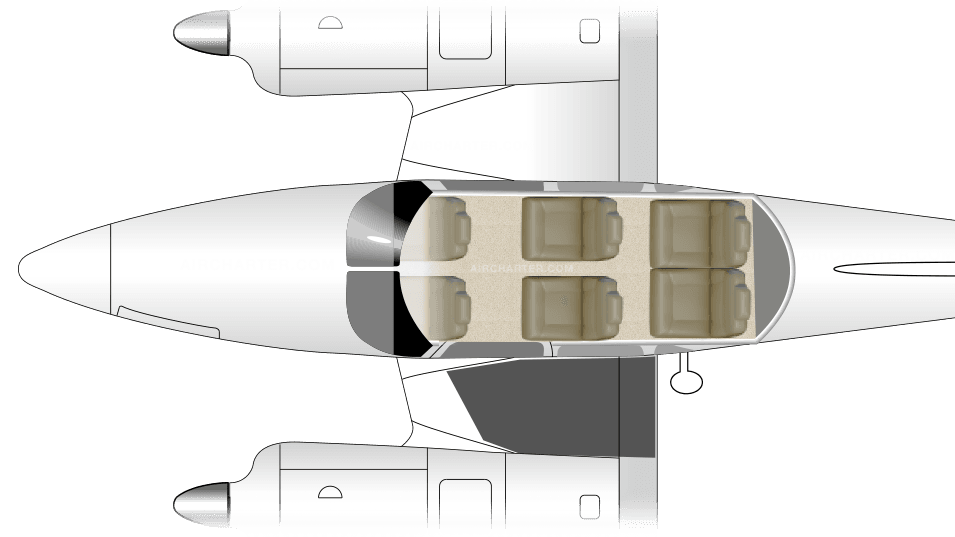 PA-23-250 Aztec floor plan
