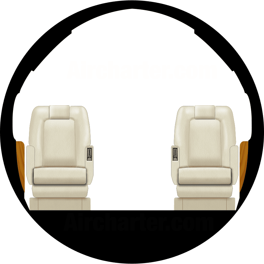 Falcon 900B Kabine