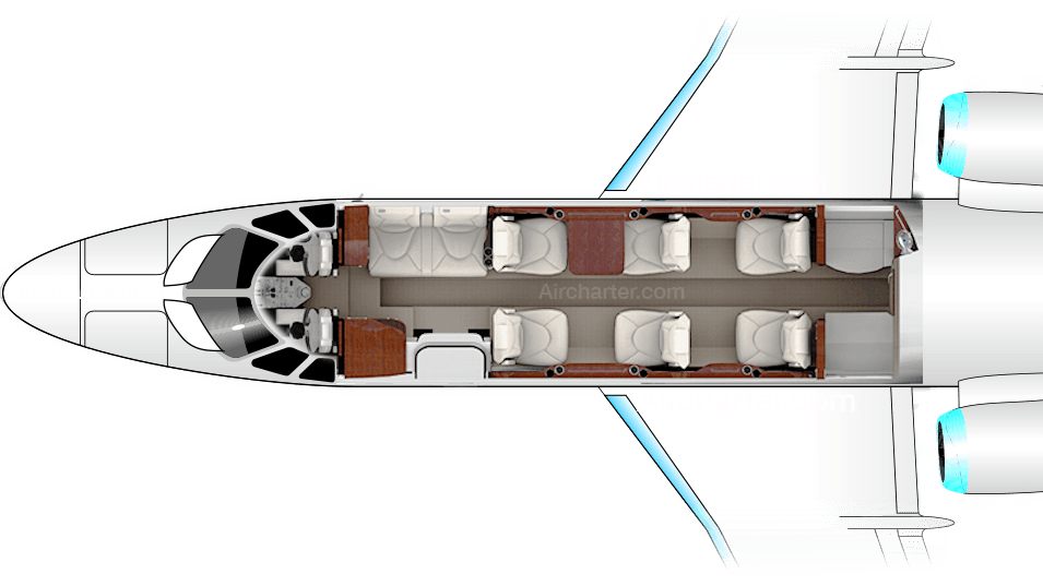 Citation III Grundriss