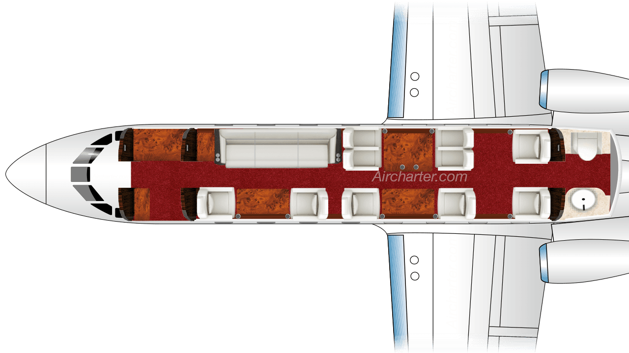 Yak-40 Grundriss