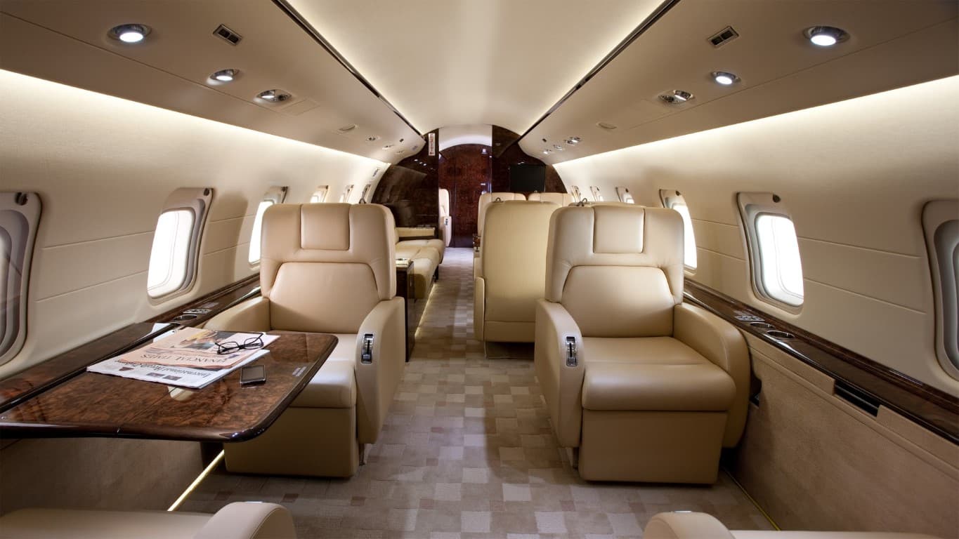 Challenger 850 im Flug