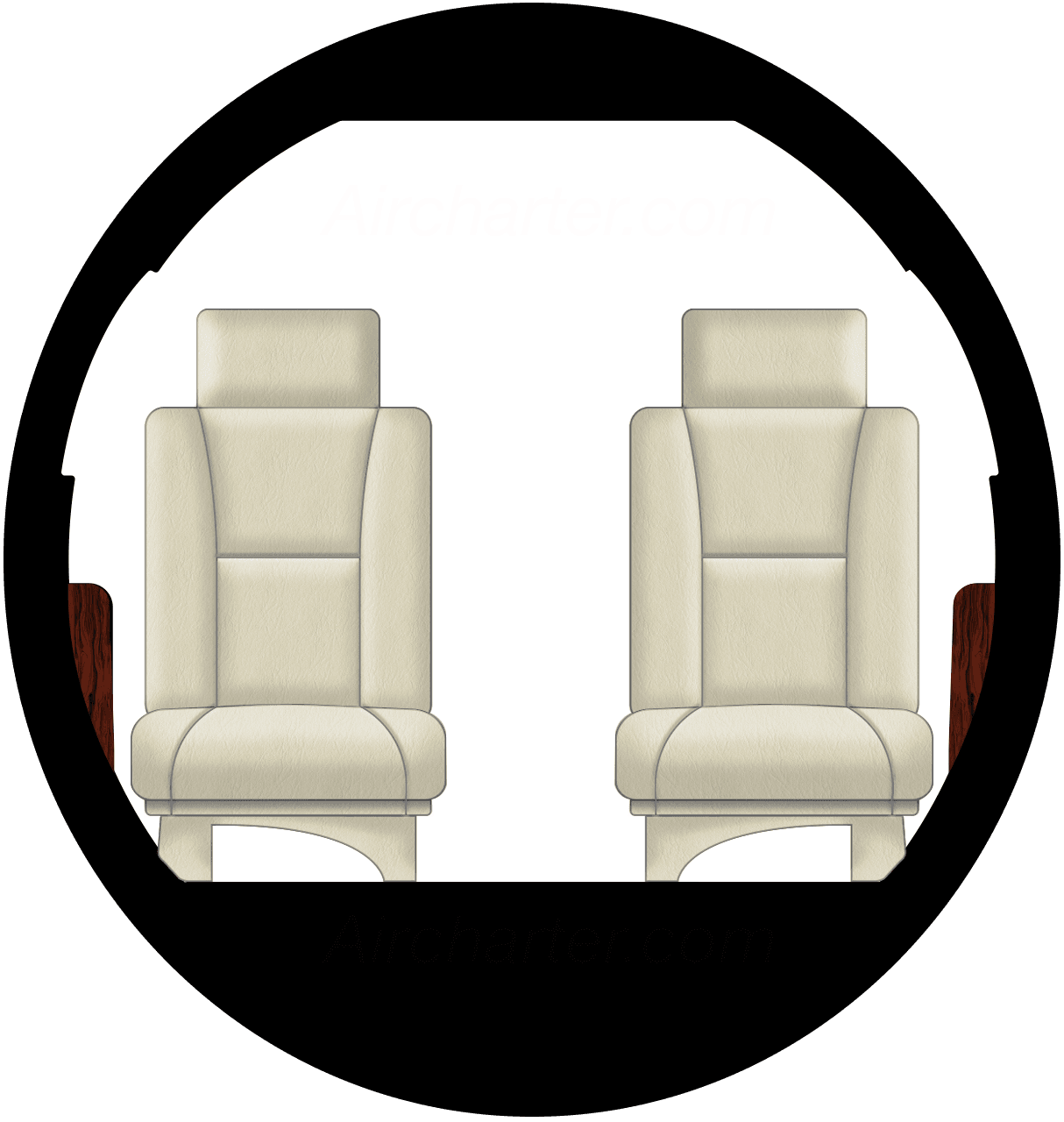 Learjet 35 Kabine