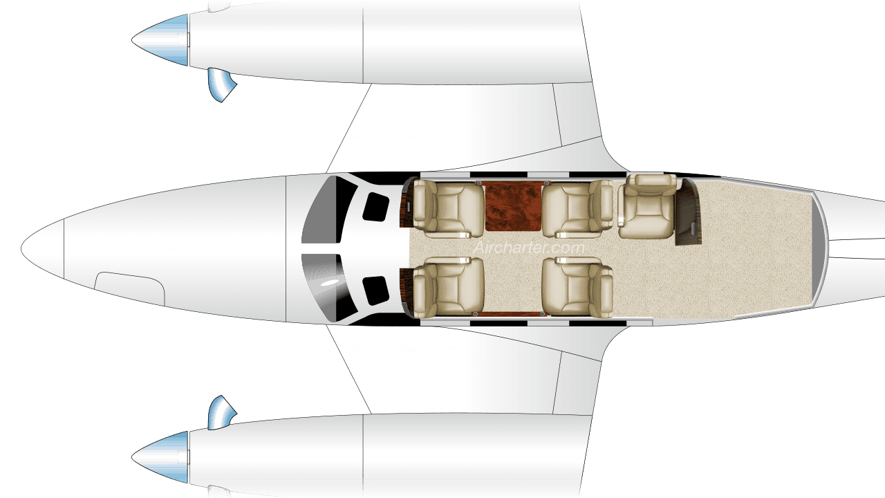 PA-31T Cheyenne I floor plan