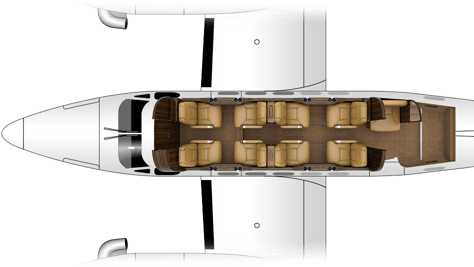 King Air 300 floor plan