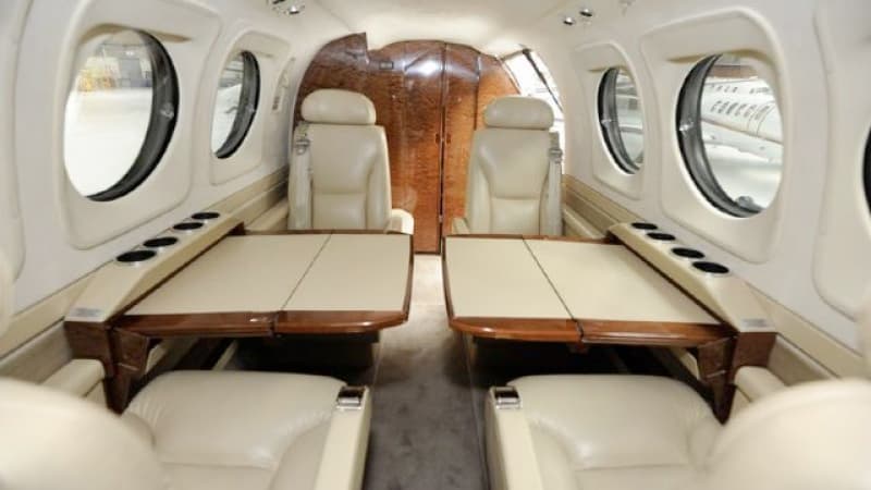 King Air C90B Interior