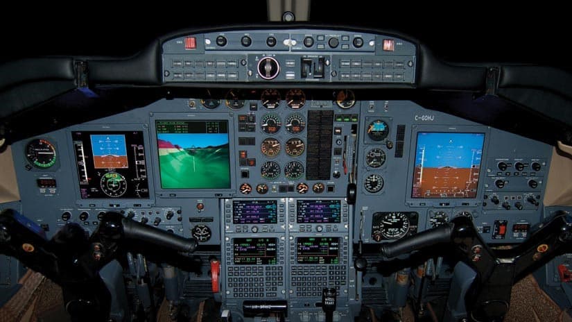 Hawker 700B Cockpit