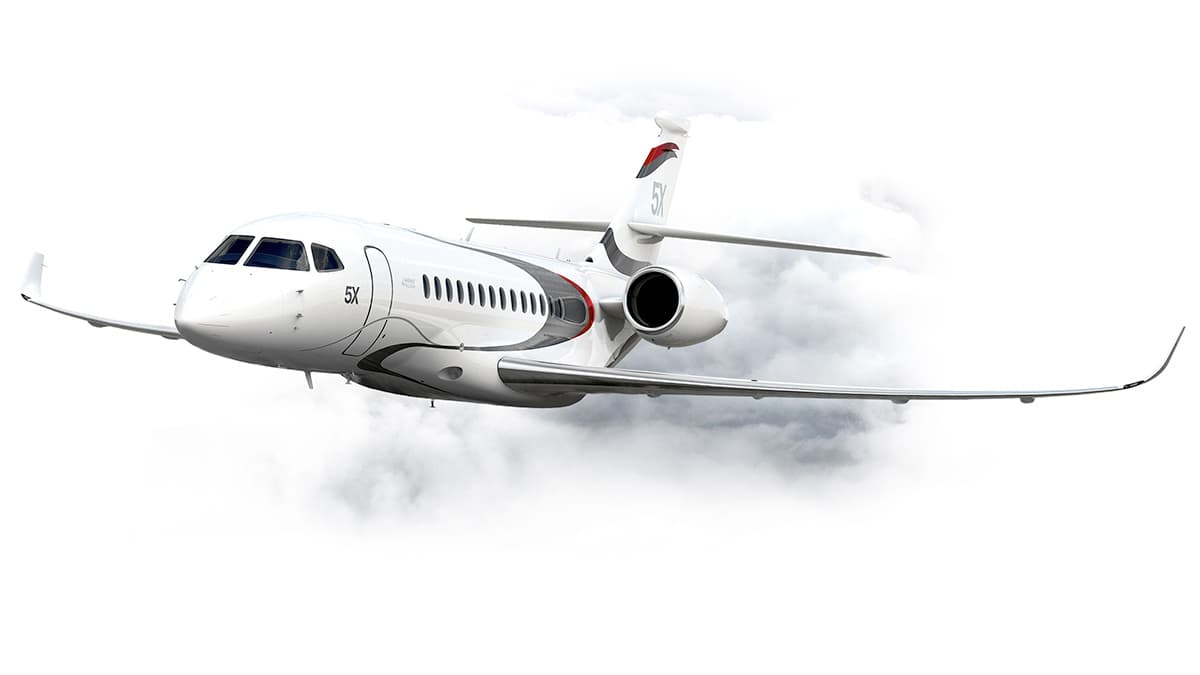 Falcon 5X im Flug