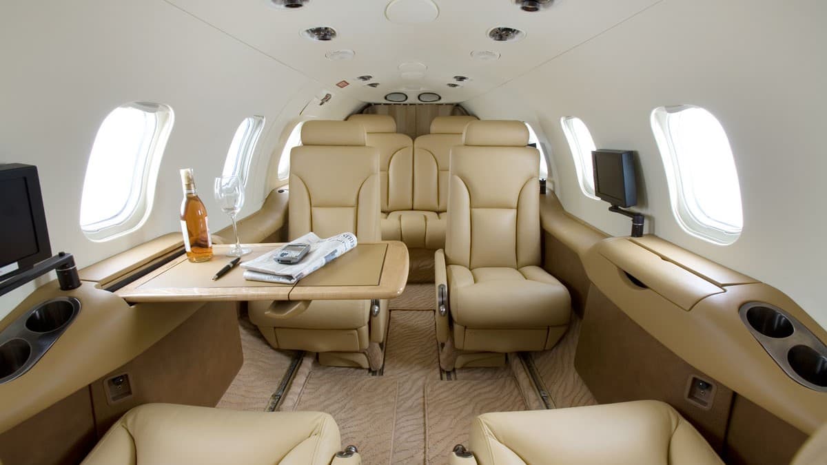 Learjet 31 Innenraum