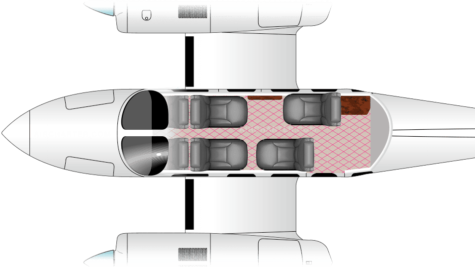 Plan de cabine du CE-340 (340A)