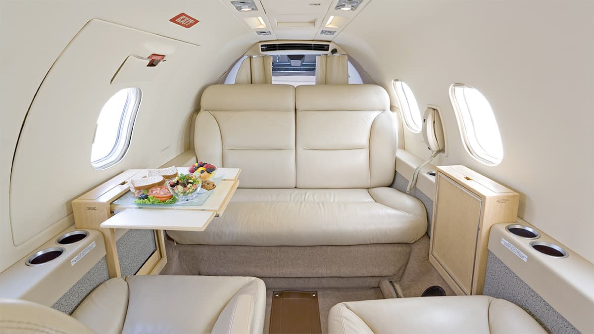 Learjet 35A Interior