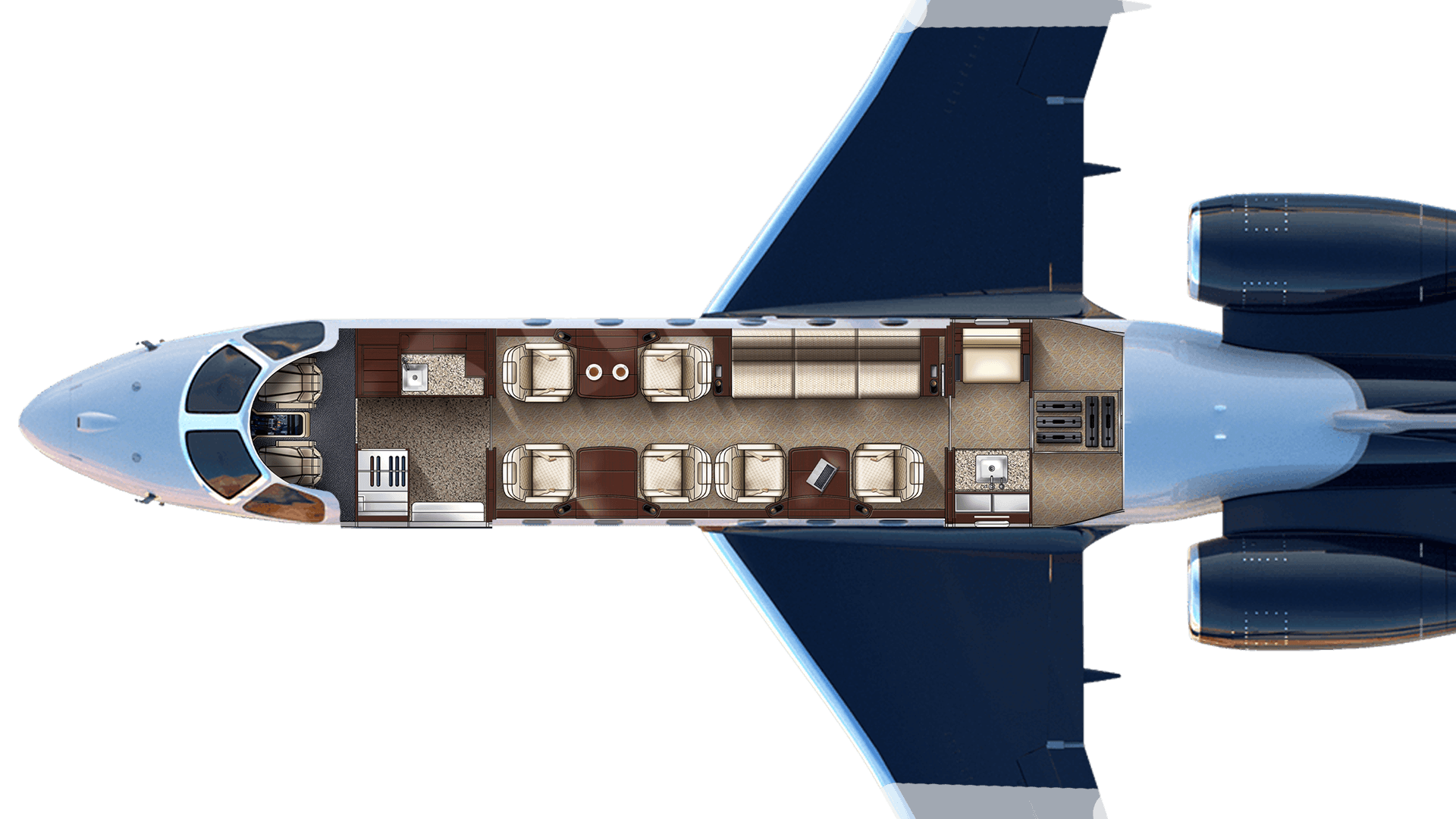 Praetor 600 floor plan