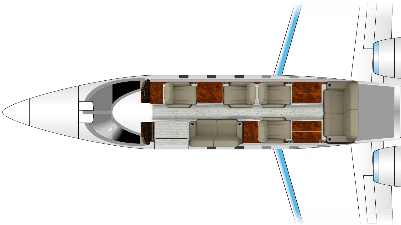 Plano de Learjet 35A