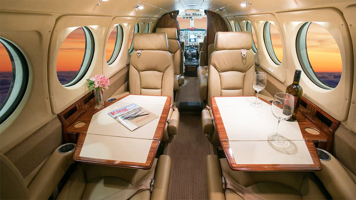 King Air B200 Interior
