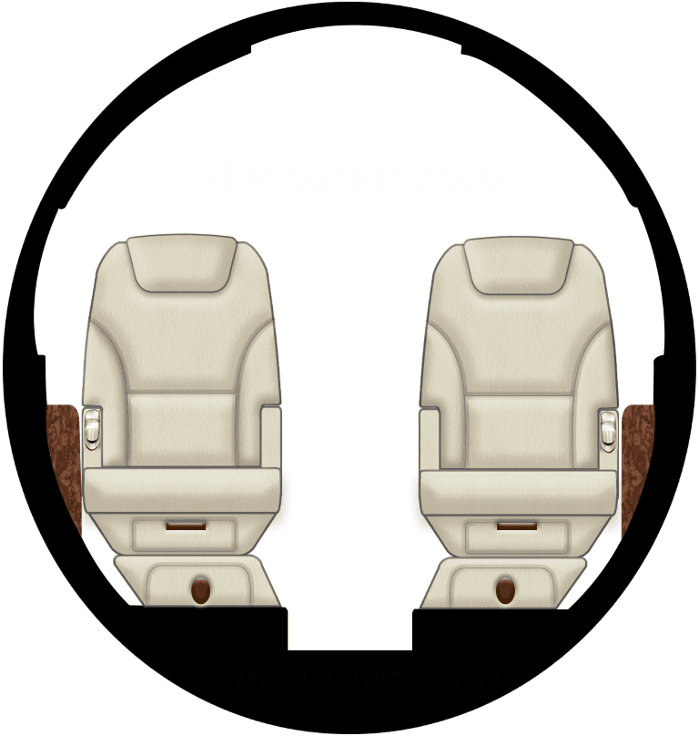 Hawker 700 Kabine